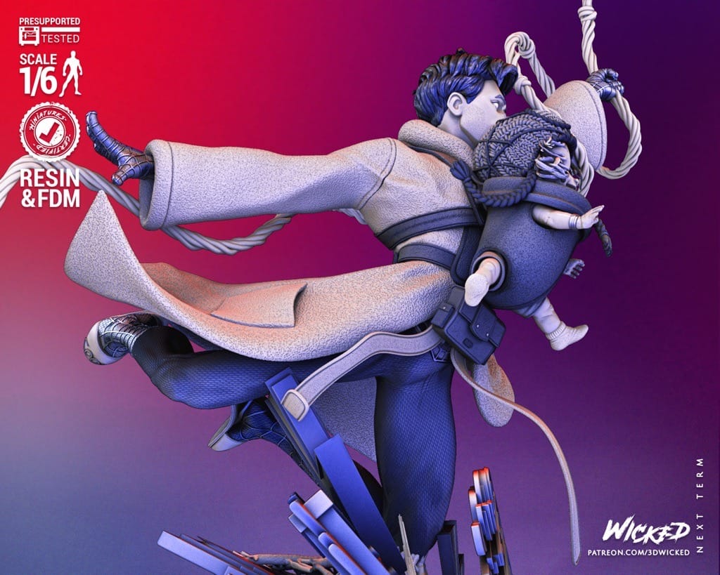 P站图纸印象馆 3DWicked 漫威 蜘蛛侠 废柴帅大叔 3DWicked 漫威 蜘蛛侠 废柴帅大叔