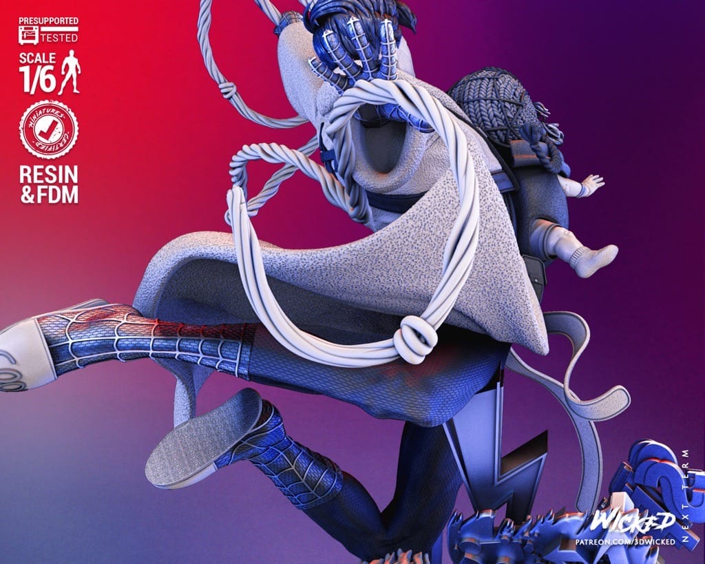 P站图纸印象馆 3DWicked 漫威 蜘蛛侠 废柴帅大叔 3DWicked 漫威 蜘蛛侠 废柴帅大叔