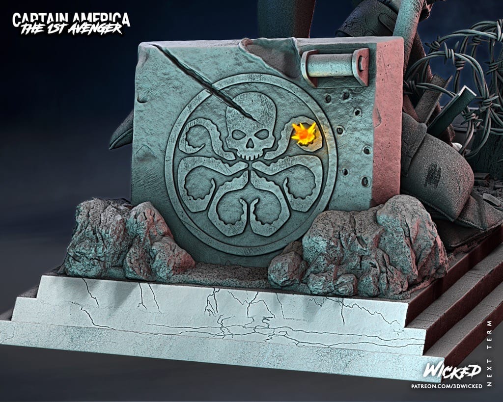 P站图纸印象馆 3DWicked 漫威 美国队长 史蒂夫·罗杰斯 3DWicked 漫威 美国队长 史蒂夫·罗杰斯