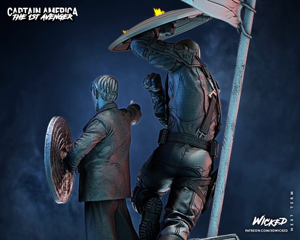 P站图纸印象馆 3DWicked 漫威 美国队长 史蒂夫·罗杰斯 3DWicked 漫威 美国队长 史蒂夫·罗杰斯