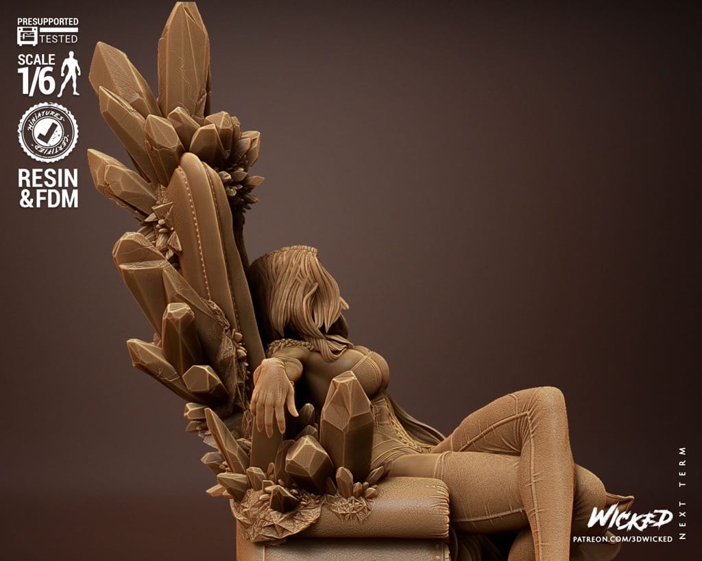 P站图纸印象馆 3DWicked 漫威 X战警 白皇后 3DWicked 漫威 X战警 白皇后