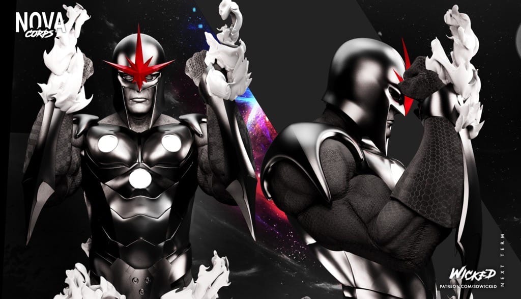 P站图纸印象馆 3DWicked 漫威 新星 3DWicked 漫威 新星