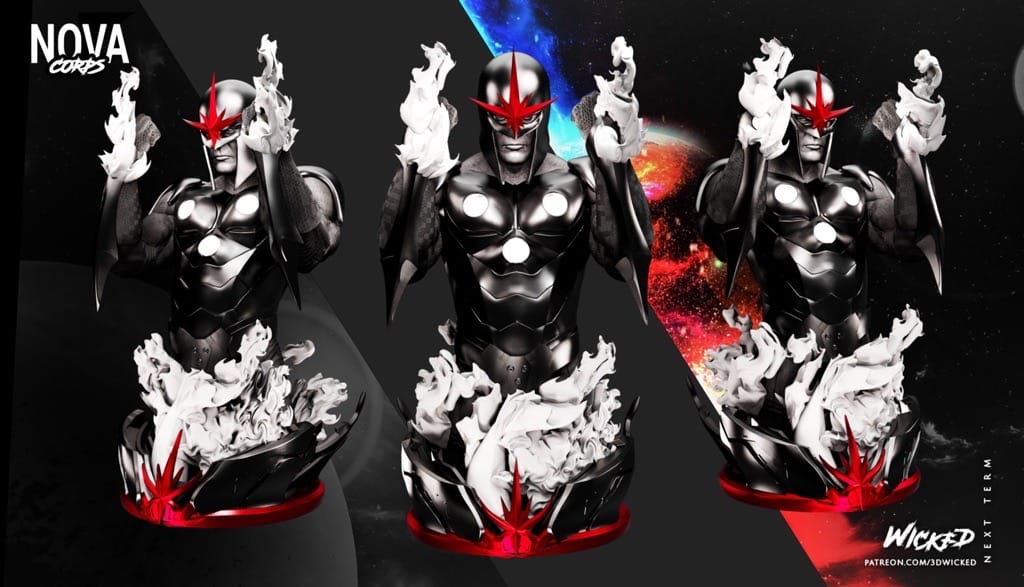 P站图纸印象馆 3DWicked 漫威 新星 3DWicked 漫威 新星