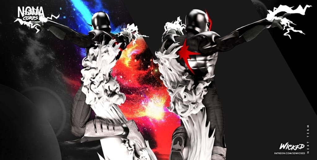 P站图纸印象馆 3DWicked 漫威 新星 3DWicked 漫威 新星