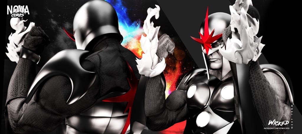 P站图纸印象馆 3DWicked 漫威 新星 3DWicked 漫威 新星