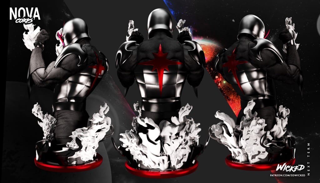 P站图纸印象馆 3DWicked 漫威 新星 3DWicked 漫威 新星