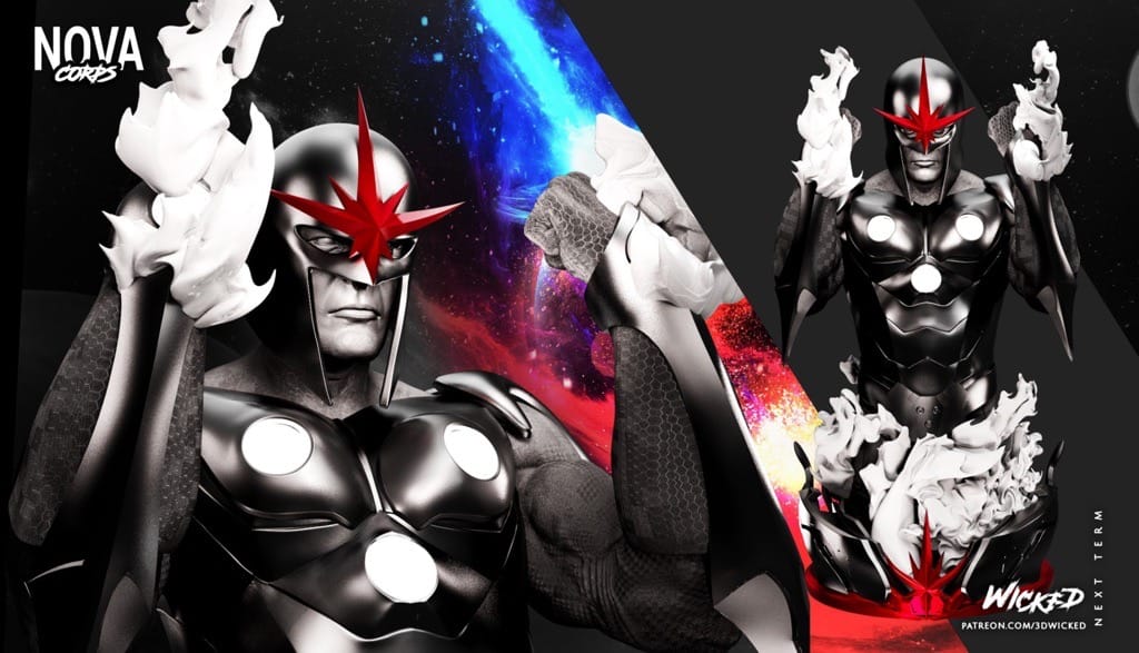 P站图纸印象馆 3DWicked 漫威 新星 3DWicked 漫威 新星