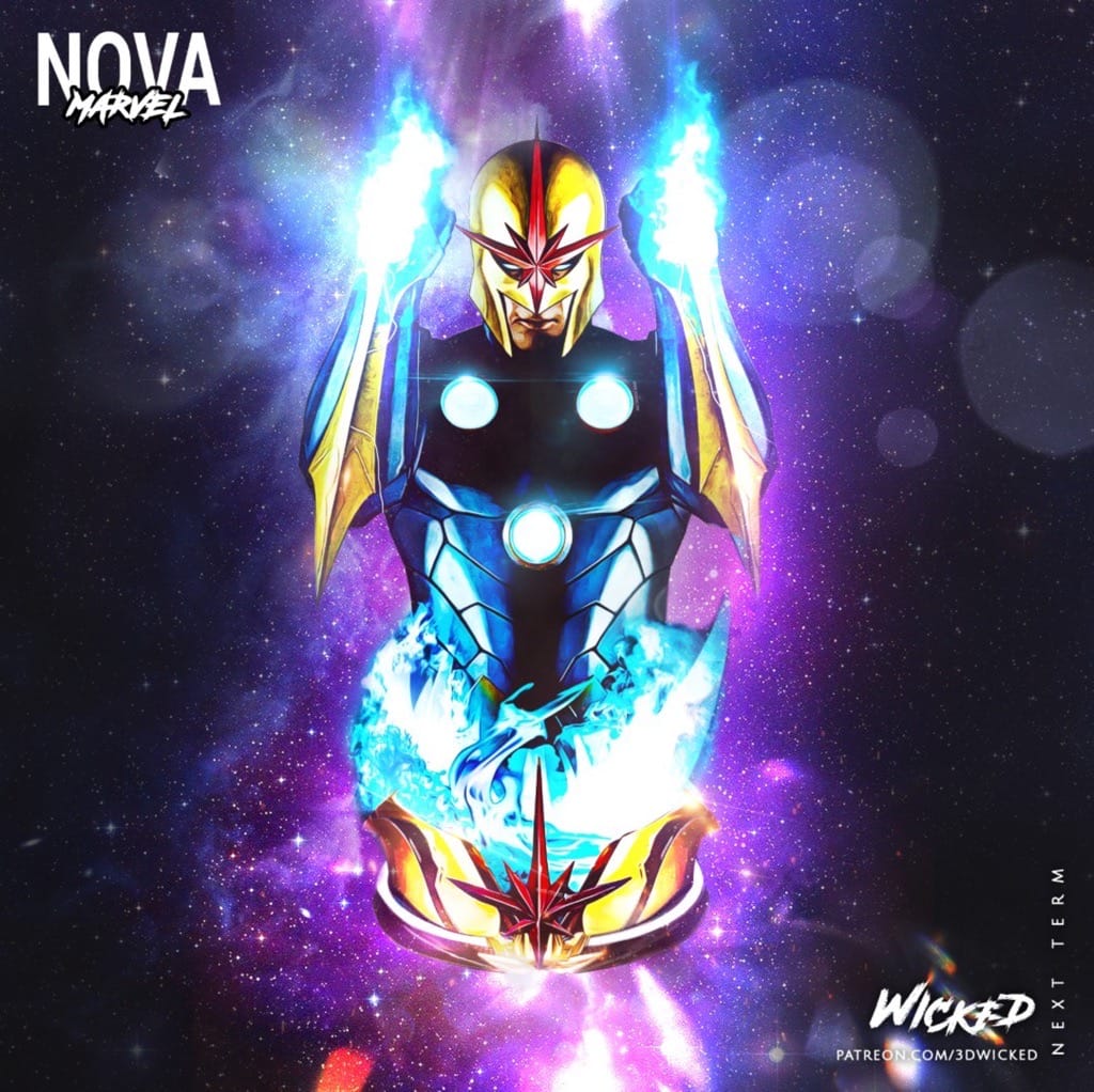 P站图纸印象馆 3DWicked 漫威 新星 3DWicked 漫威 新星