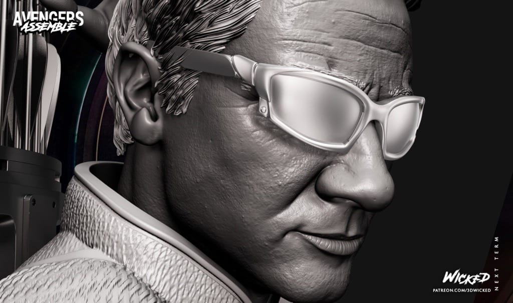 P站图纸印象馆 3DWicked 漫威 复联 鹰眼 3DWicked 漫威 复联 鹰眼