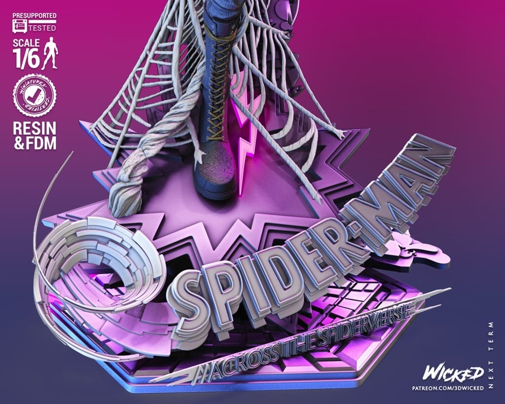 P站图纸印象馆 3DWicked 漫威 蜘蛛朋克 3DWicked 漫威 蜘蛛朋克