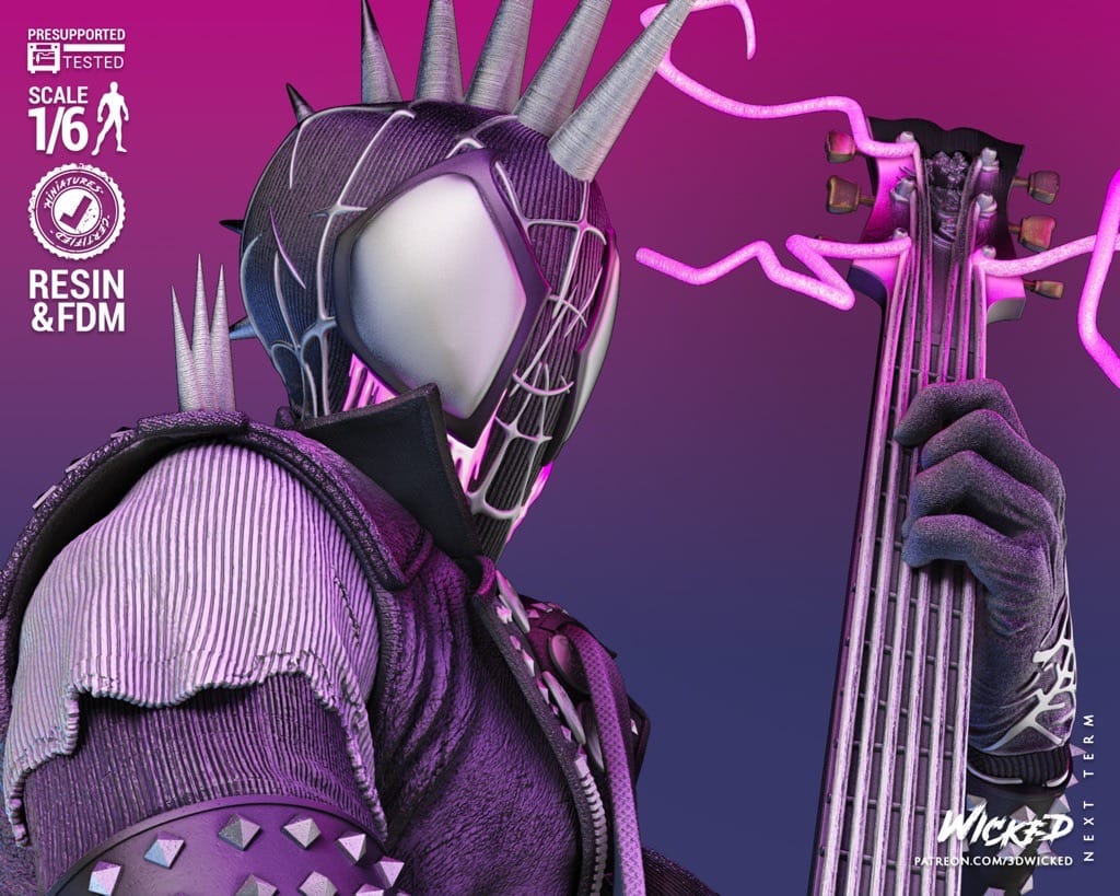 P站图纸印象馆 3DWicked 漫威 蜘蛛朋克 3DWicked 漫威 蜘蛛朋克