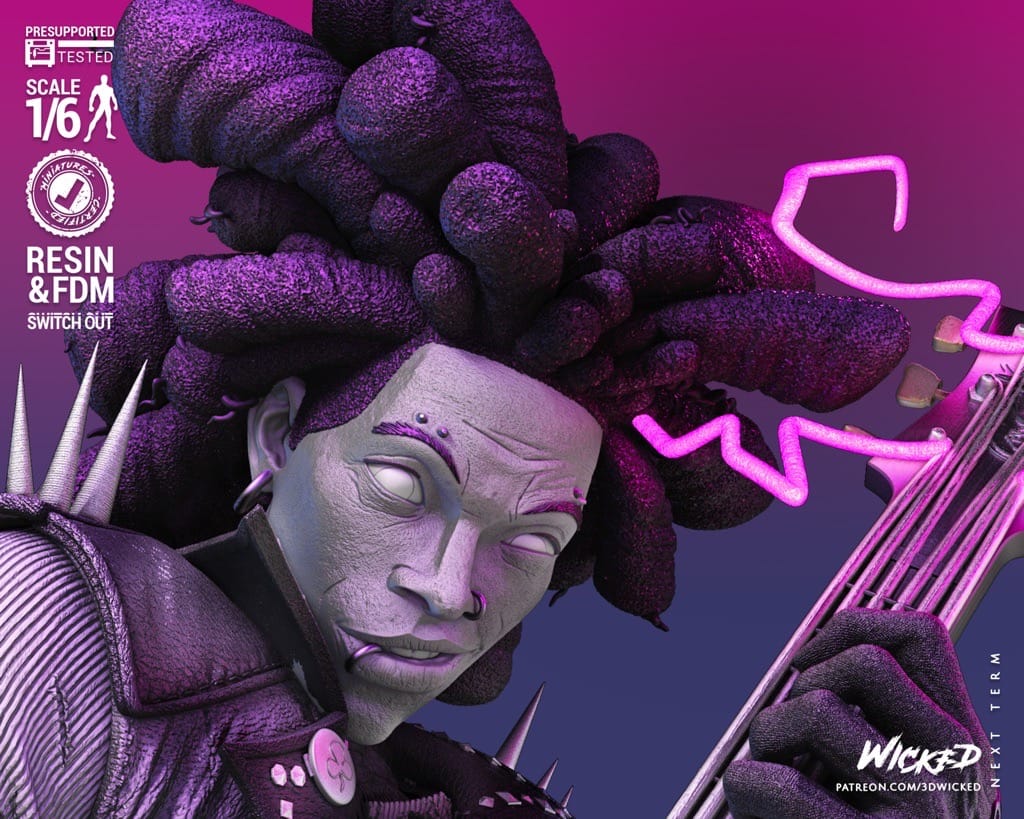 P站图纸印象馆 3DWicked 漫威 蜘蛛朋克 3DWicked 漫威 蜘蛛朋克