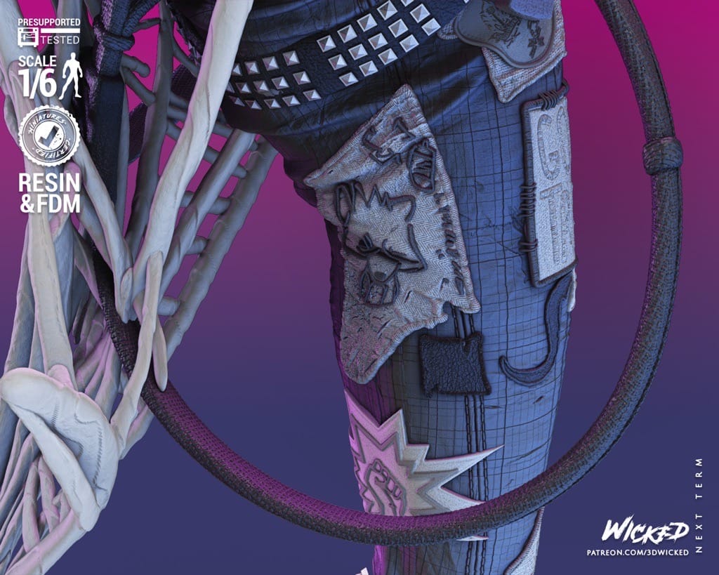 P站图纸印象馆 3DWicked 漫威 蜘蛛朋克 3DWicked 漫威 蜘蛛朋克
