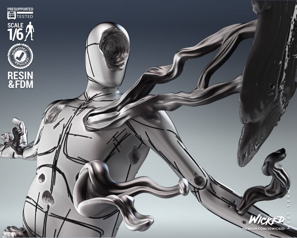 P站图纸印象馆 3DWicked 漫威 蜘蛛侠 斑点 3DWicked 漫威 蜘蛛侠 斑点