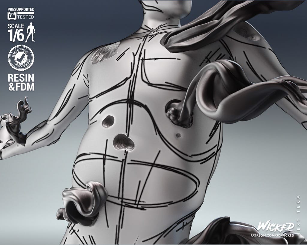 P站图纸印象馆 3DWicked 漫威 蜘蛛侠 斑点 3DWicked 漫威 蜘蛛侠 斑点