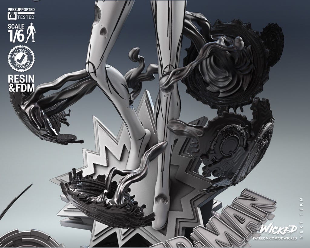 P站图纸印象馆 3DWicked 漫威 蜘蛛侠 斑点 3DWicked 漫威 蜘蛛侠 斑点