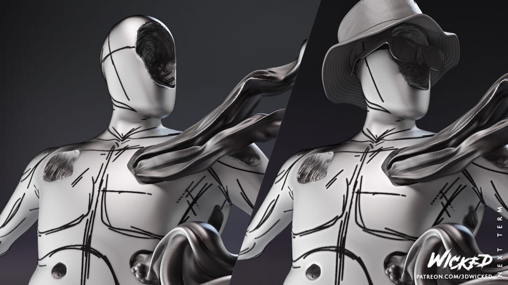 P站图纸印象馆 3DWicked 漫威 蜘蛛侠 斑点 3DWicked 漫威 蜘蛛侠 斑点