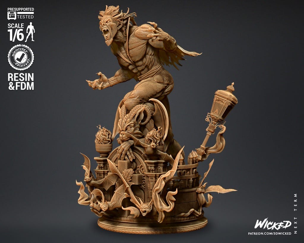 P站图纸印象馆 3DWicked 漫威 莫比亚斯 3DWicked 漫威 莫比亚斯