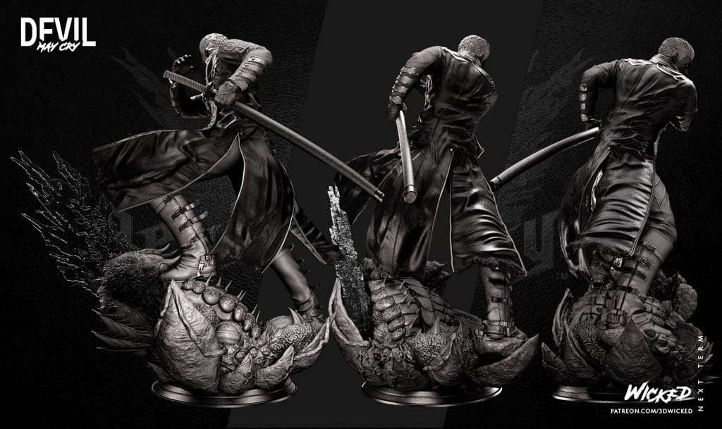 P站图纸印象馆 3DWicked 鬼泣 维吉尔 3DWicked 鬼泣 维吉尔