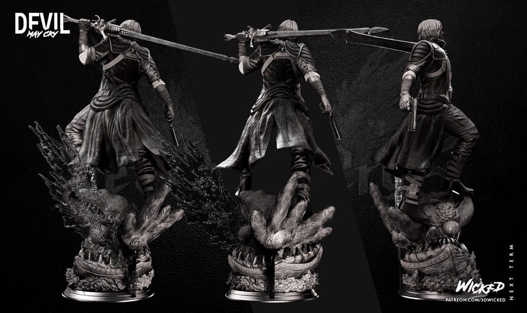 P站图纸印象馆 3DWicked 鬼泣 维吉尔 3DWicked 鬼泣 维吉尔