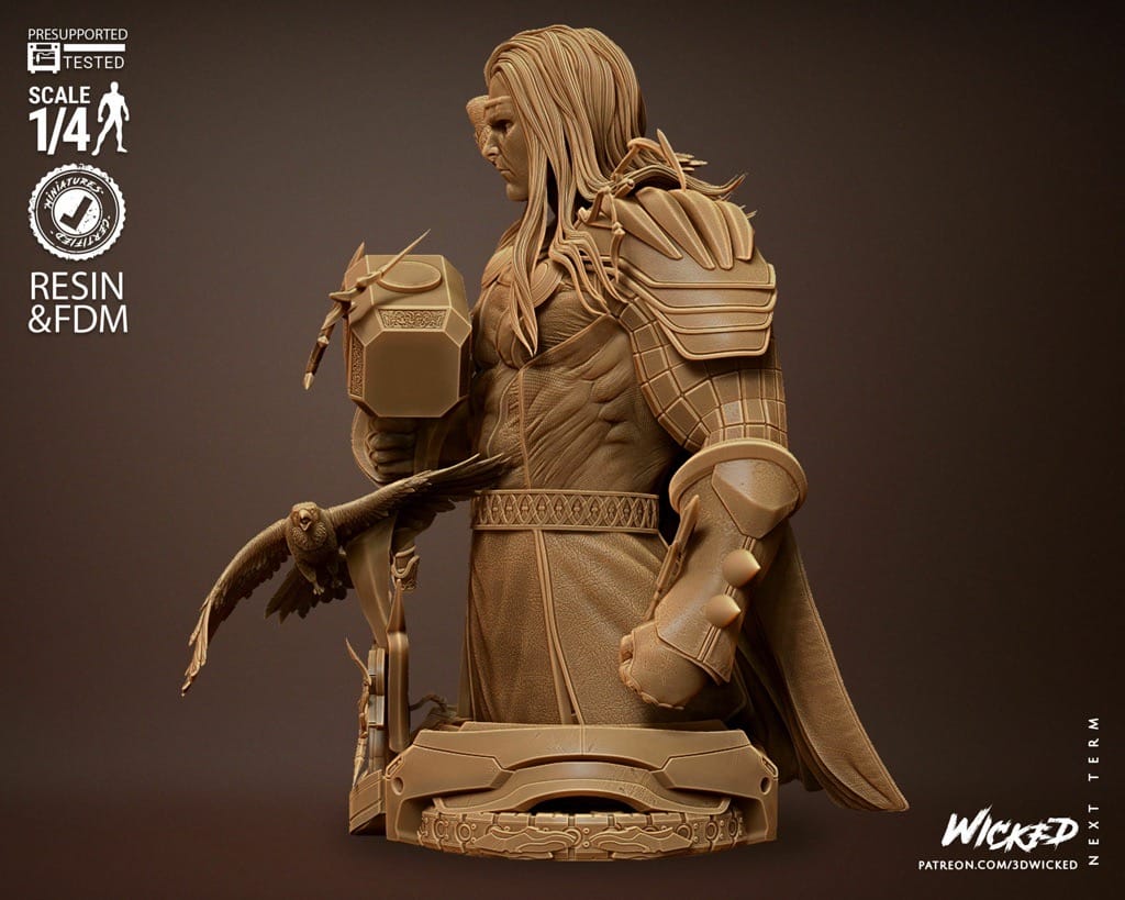 P站图纸印象馆 3DWicked 漫威 雷神 3DWicked 漫威 雷神