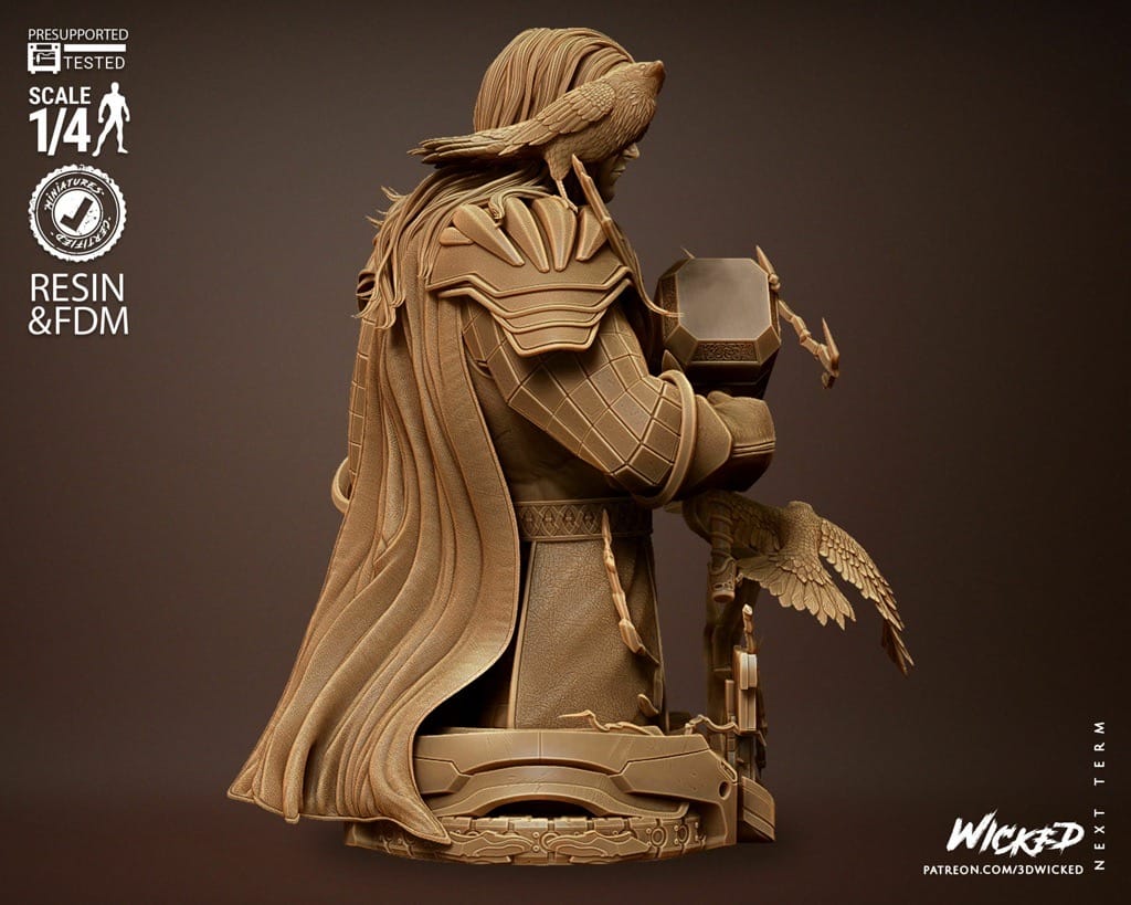 P站图纸印象馆 3DWicked 漫威 雷神 3DWicked 漫威 雷神