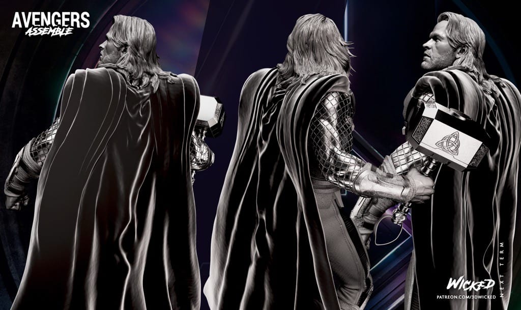 P站图纸印象馆 3DWicked 漫威 雷神 3DWicked 漫威 雷神