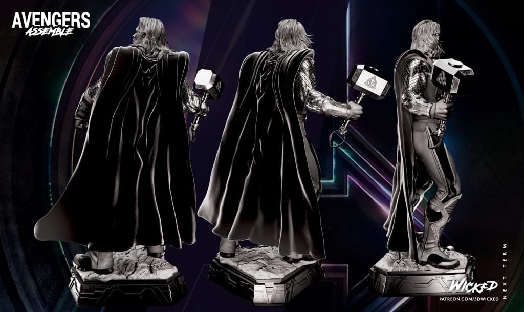 P站图纸印象馆 3DWicked 漫威 雷神 3DWicked 漫威 雷神