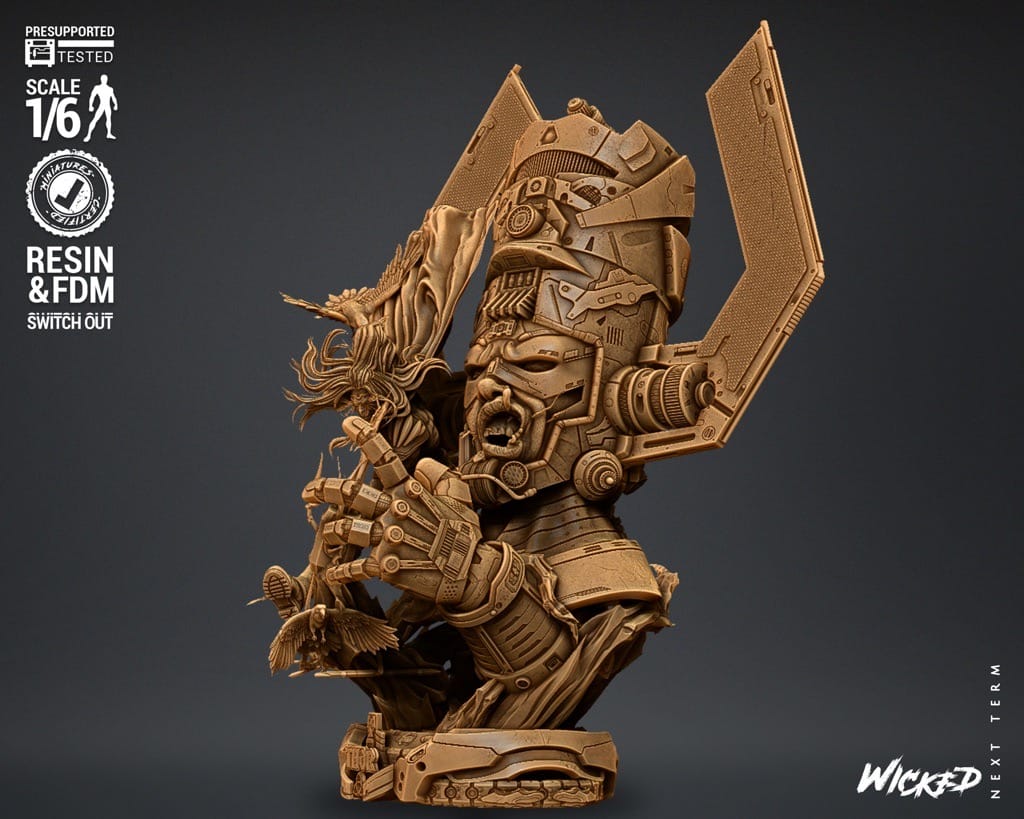 P站图纸印象馆 3DWicked 漫威 神奇四侠 雷神和行星吞噬者 3DWicked 漫威 神奇四侠 雷神和行星吞噬者