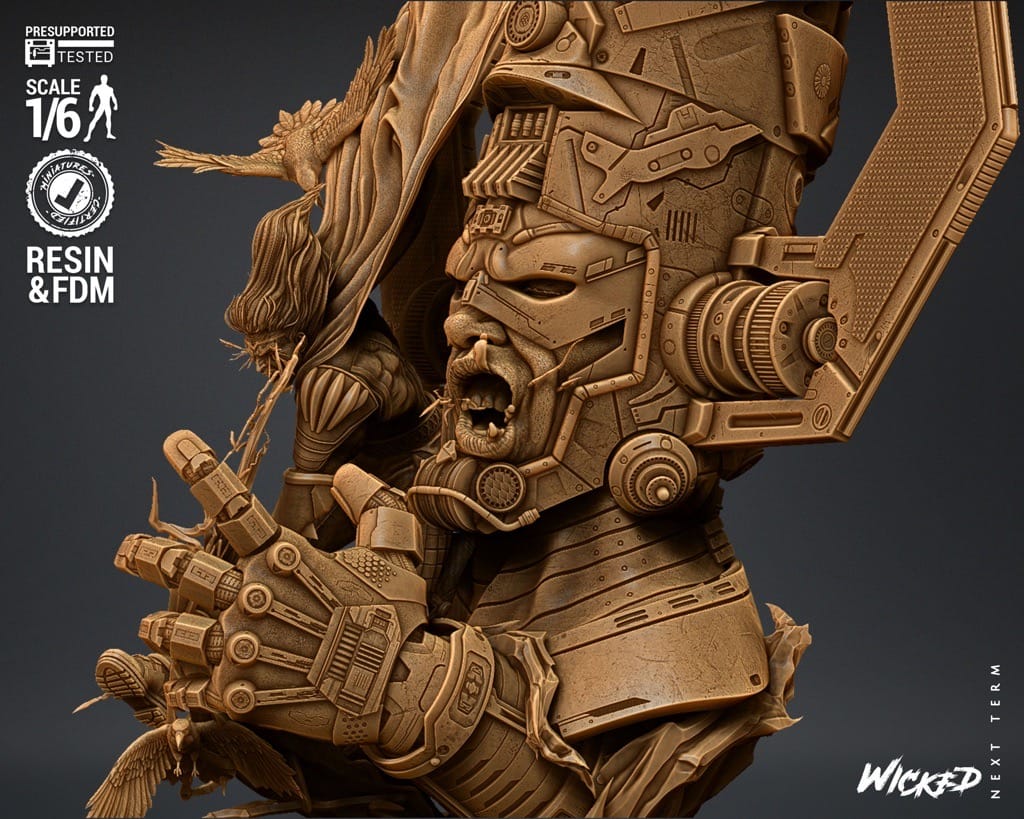 P站图纸印象馆 3DWicked 漫威 神奇四侠 雷神和行星吞噬者 3DWicked 漫威 神奇四侠 雷神和行星吞噬者