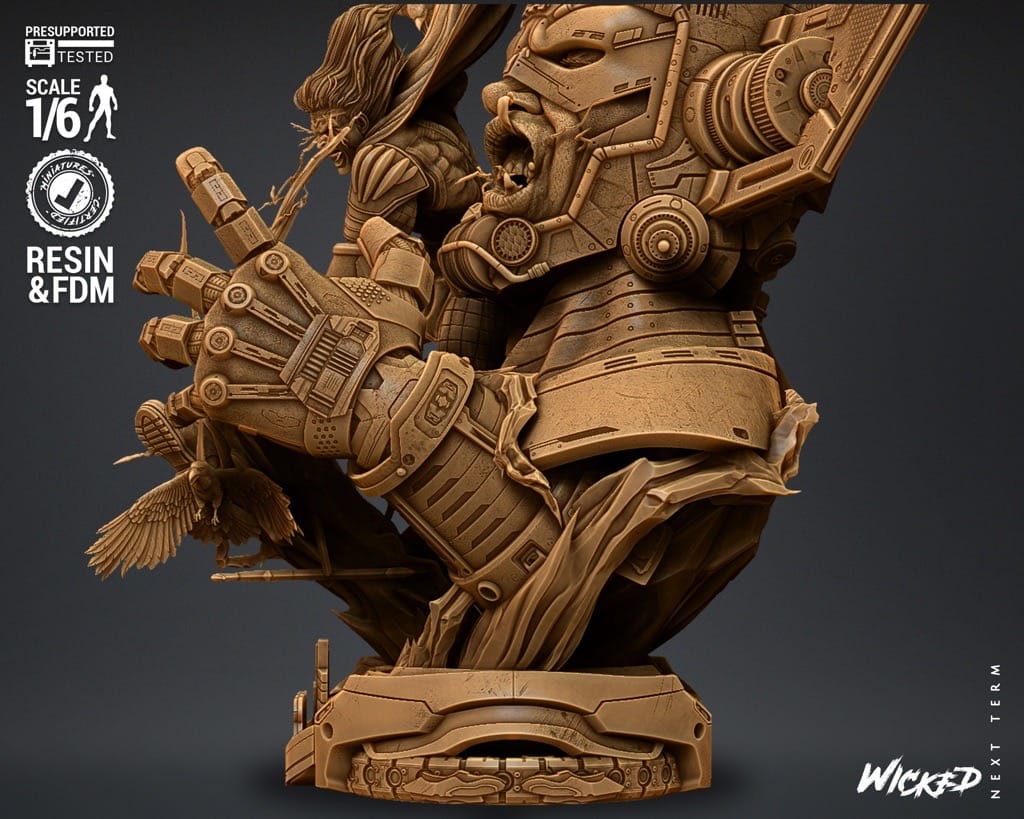 P站图纸印象馆 3DWicked 漫威 神奇四侠 雷神和行星吞噬者 3DWicked 漫威 神奇四侠 雷神和行星吞噬者