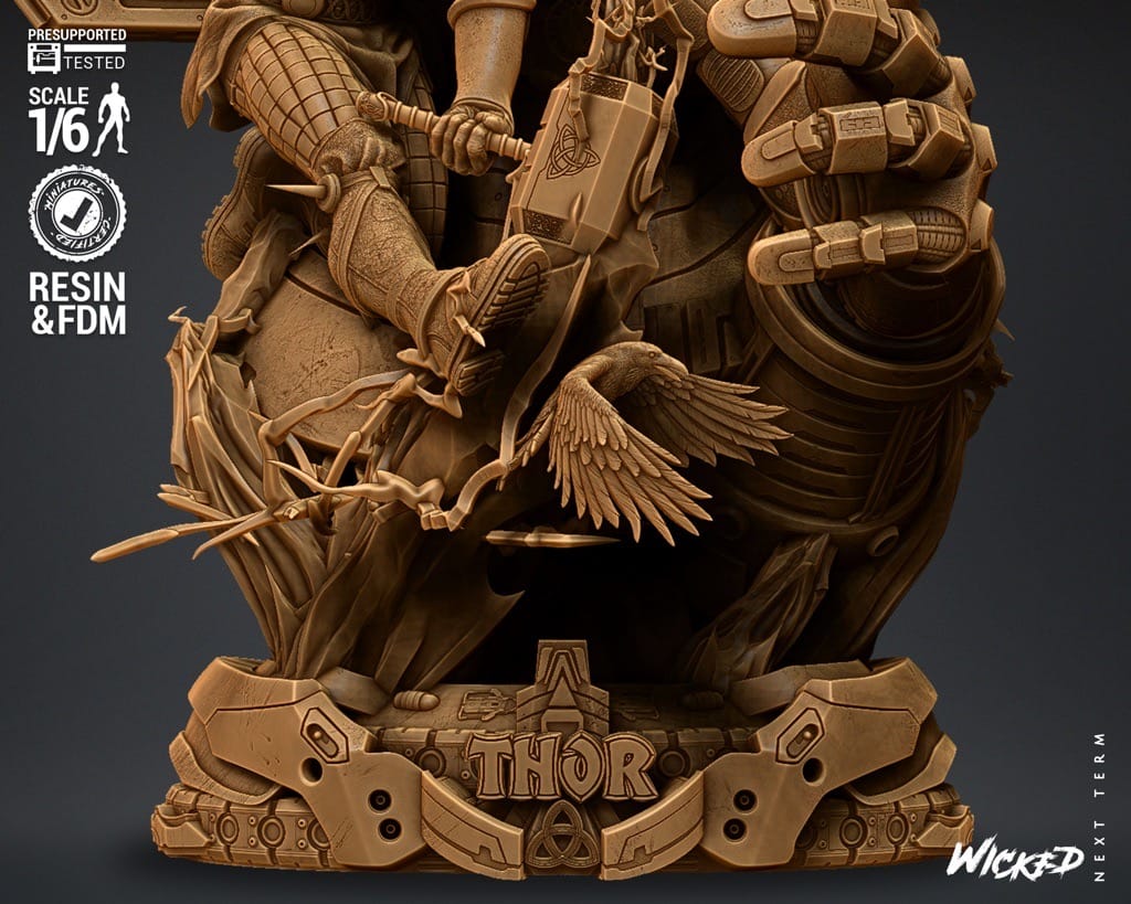 P站图纸印象馆 3DWicked 漫威 神奇四侠 雷神和行星吞噬者 3DWicked 漫威 神奇四侠 雷神和行星吞噬者