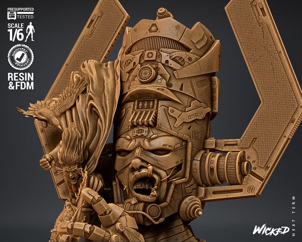 P站图纸印象馆 3DWicked 漫威 神奇四侠 雷神和行星吞噬者 3DWicked 漫威 神奇四侠 雷神和行星吞噬者