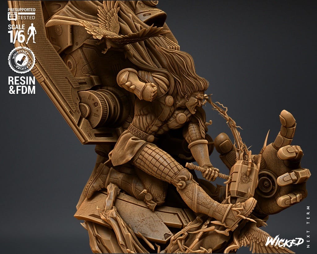 P站图纸印象馆 3DWicked 漫威 神奇四侠 雷神和行星吞噬者 3DWicked 漫威 神奇四侠 雷神和行星吞噬者