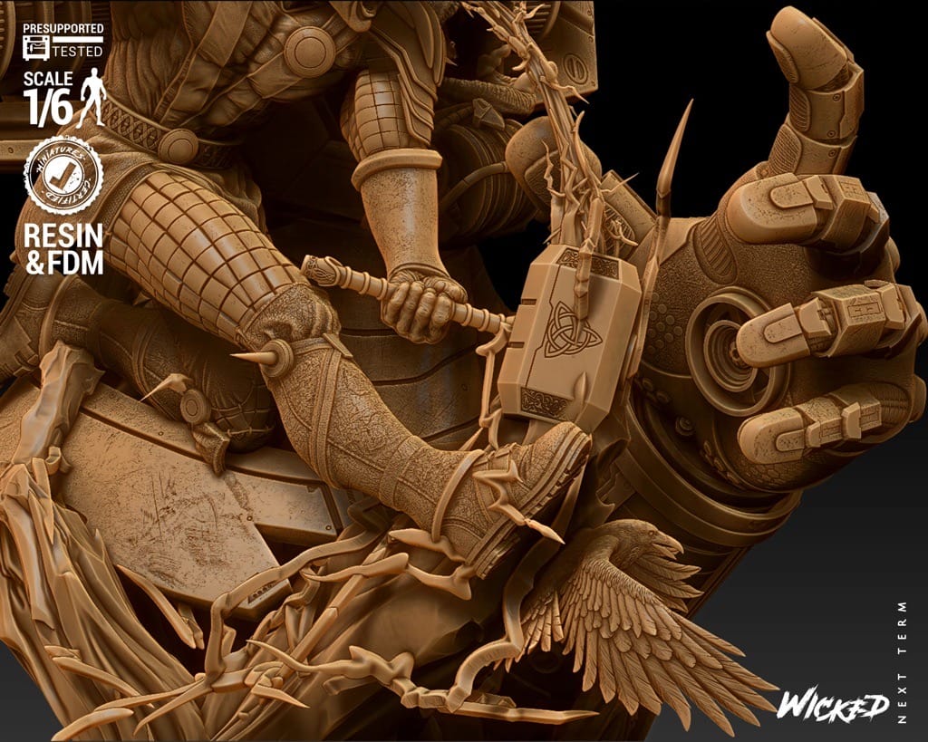 P站图纸印象馆 3DWicked 漫威 神奇四侠 雷神和行星吞噬者 3DWicked 漫威 神奇四侠 雷神和行星吞噬者