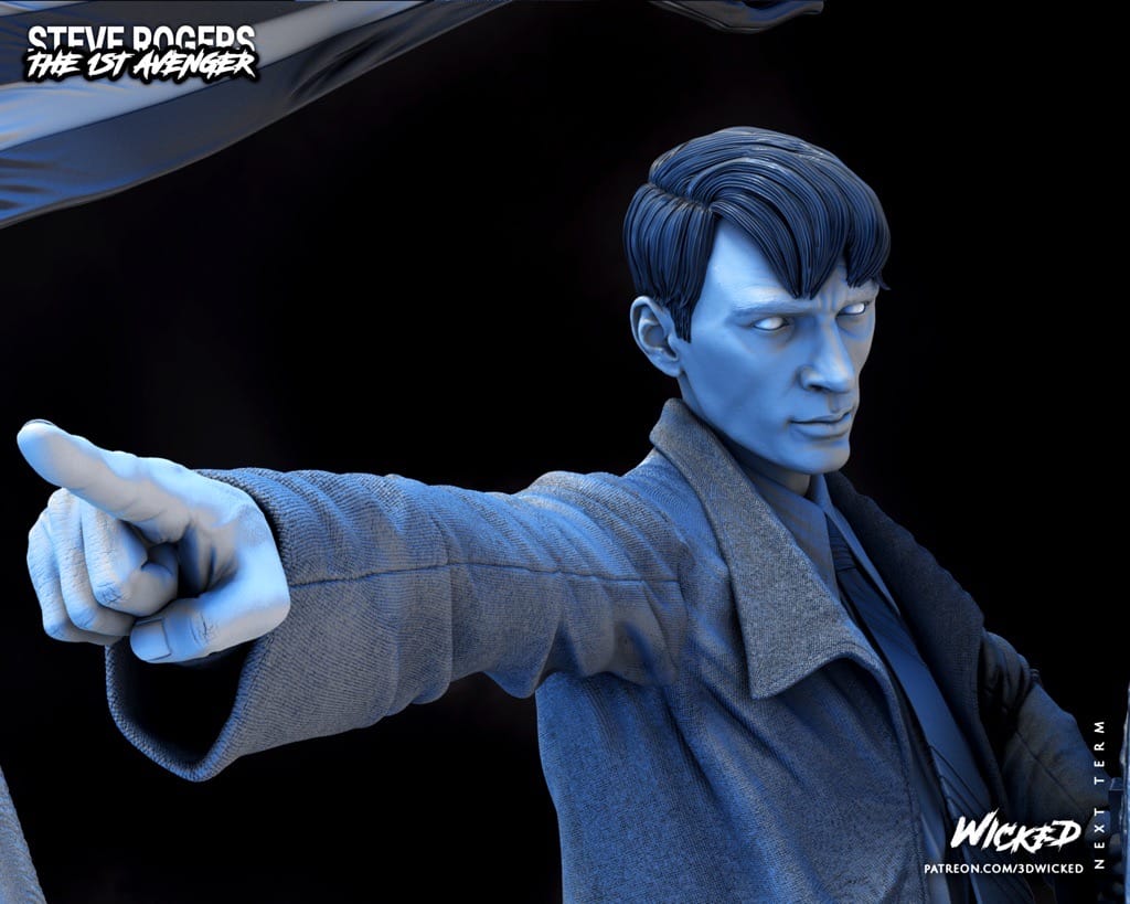 P站图纸印象馆 3DWicked 漫威 美国队长 史蒂夫·罗杰斯 3DWicked 漫威 美国队长 史蒂夫·罗杰斯