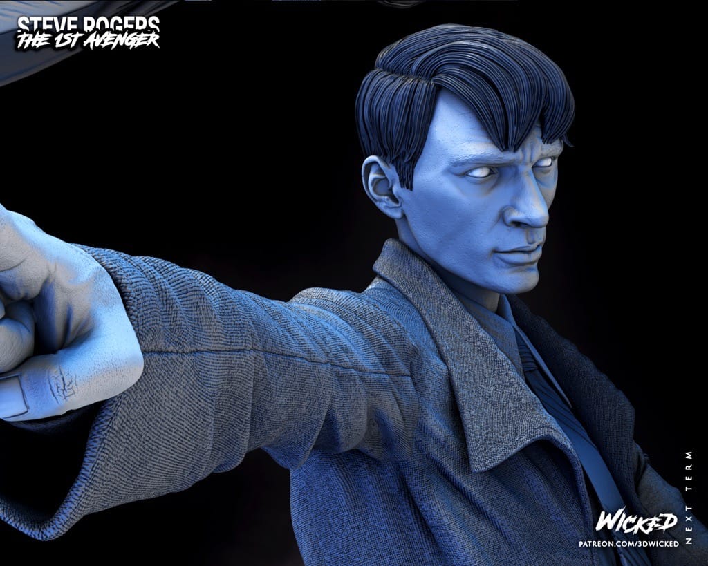P站图纸印象馆 3DWicked 漫威 美国队长 史蒂夫·罗杰斯 3DWicked 漫威 美国队长 史蒂夫·罗杰斯