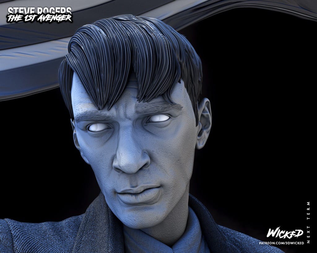 P站图纸印象馆 3DWicked 漫威 美国队长 史蒂夫·罗杰斯 3DWicked 漫威 美国队长 史蒂夫·罗杰斯
