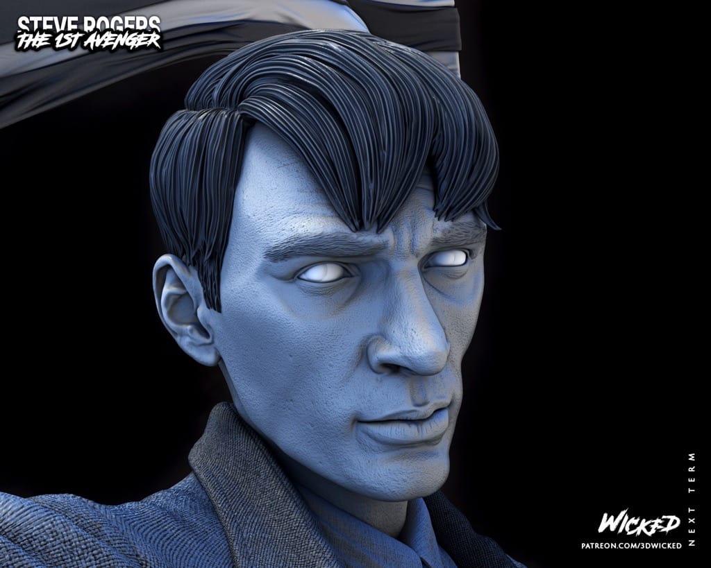 P站图纸印象馆 3DWicked 漫威 美国队长 史蒂夫·罗杰斯 3DWicked 漫威 美国队长 史蒂夫·罗杰斯