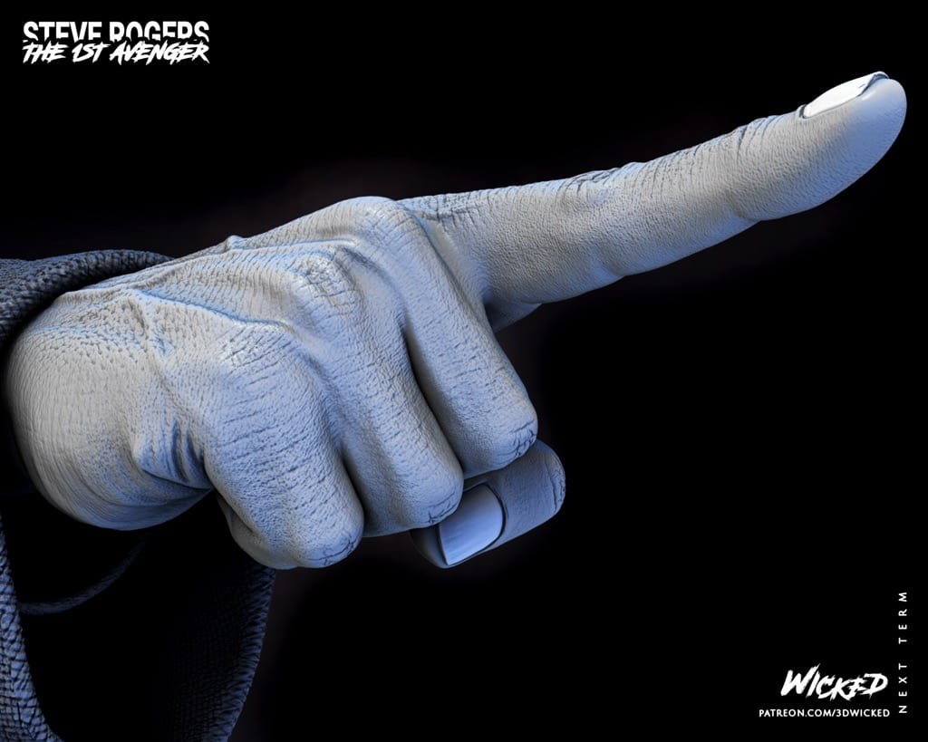 P站图纸印象馆 3DWicked 漫威 美国队长 史蒂夫·罗杰斯 3DWicked 漫威 美国队长 史蒂夫·罗杰斯