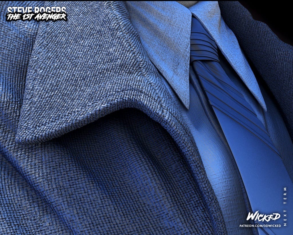 P站图纸印象馆 3DWicked 漫威 美国队长 史蒂夫·罗杰斯 3DWicked 漫威 美国队长 史蒂夫·罗杰斯
