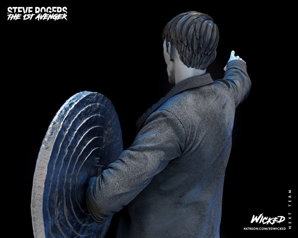 P站图纸印象馆 3DWicked 漫威 美国队长 史蒂夫·罗杰斯 3DWicked 漫威 美国队长 史蒂夫·罗杰斯