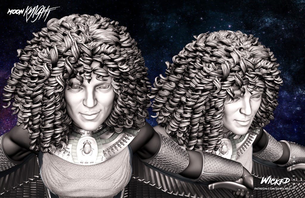 P站图纸印象馆 3DWicked 漫威 月光骑士 猩红圣甲虫 3DWicked 漫威 月光骑士 猩红圣甲虫