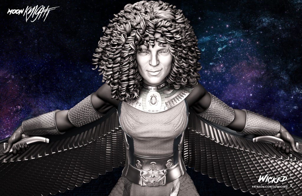 P站图纸印象馆 3DWicked 漫威 月光骑士 猩红圣甲虫 3DWicked 漫威 月光骑士 猩红圣甲虫