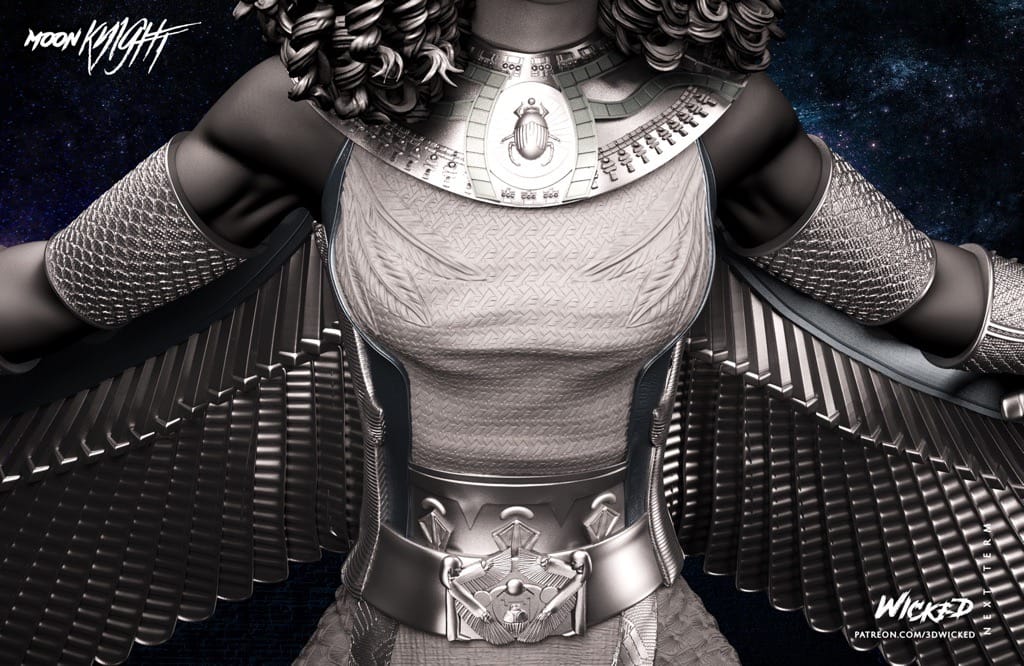P站图纸印象馆 3DWicked 漫威 月光骑士 猩红圣甲虫 3DWicked 漫威 月光骑士 猩红圣甲虫