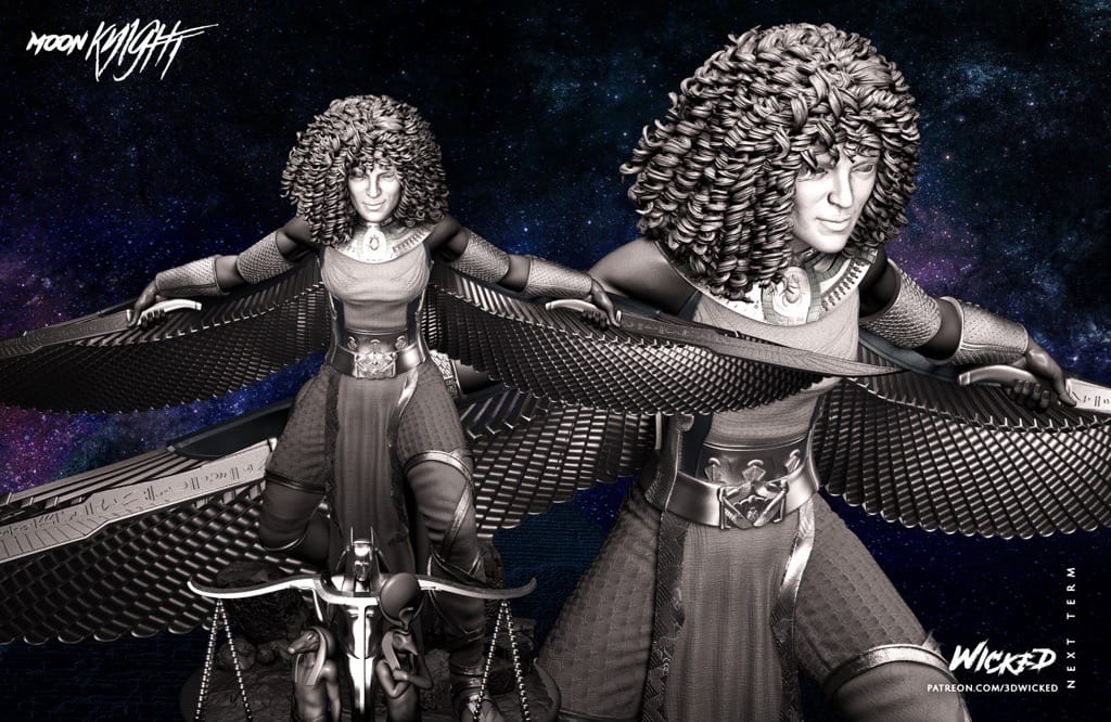 P站图纸印象馆 3DWicked 漫威 月光骑士 猩红圣甲虫 3DWicked 漫威 月光骑士 猩红圣甲虫