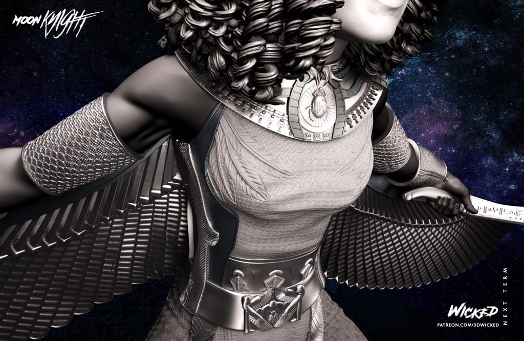 P站图纸印象馆 3DWicked 漫威 月光骑士 猩红圣甲虫 3DWicked 漫威 月光骑士 猩红圣甲虫