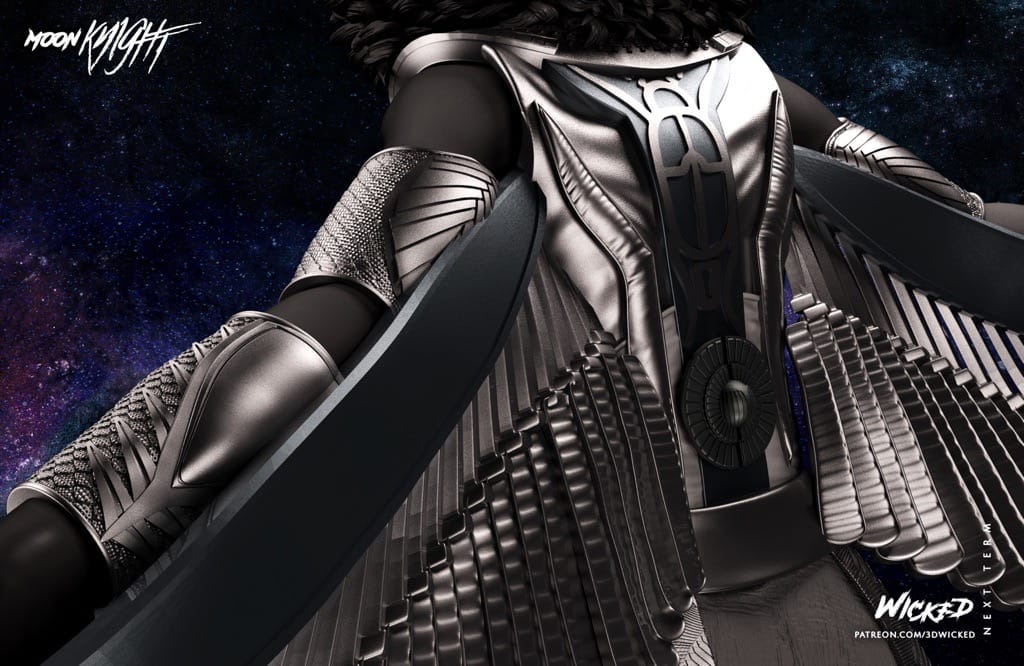 P站图纸印象馆 3DWicked 漫威 月光骑士 猩红圣甲虫 3DWicked 漫威 月光骑士 猩红圣甲虫