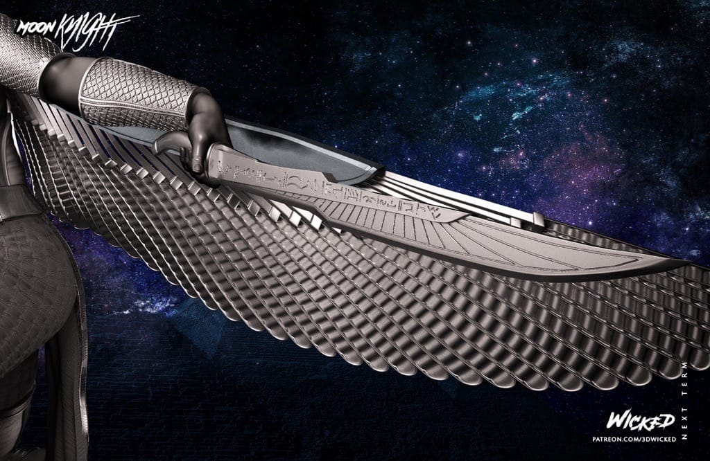 P站图纸印象馆 3DWicked 漫威 月光骑士 猩红圣甲虫 3DWicked 漫威 月光骑士 猩红圣甲虫