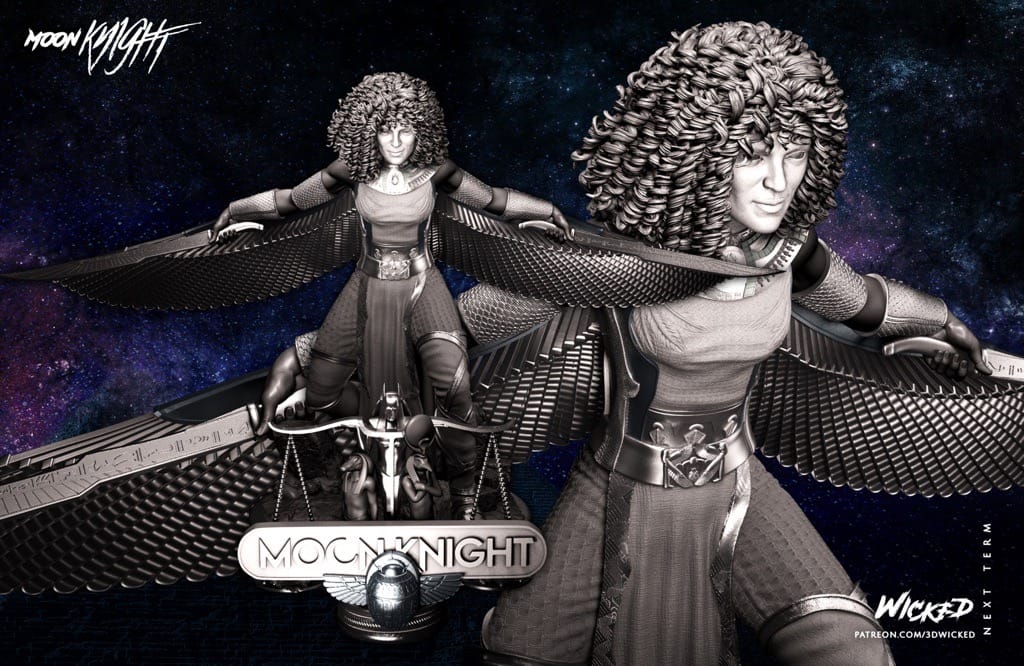 P站图纸印象馆 3DWicked 漫威 月光骑士 猩红圣甲虫 3DWicked 漫威 月光骑士 猩红圣甲虫